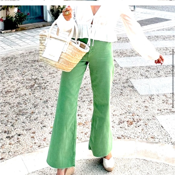 ZARA HIGH WAISTED ZW SAILOR STRAIGHT JEANS - Picture 2 of 9